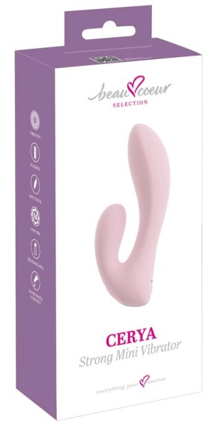 Beau Coeur Cerya Strong Mini - kompaktowy model z podwojnym systemem wibracji