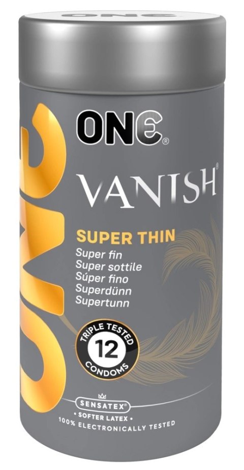 ONE Vanish Hyperthin prezerwatywy 12 sztuk ultracienkie przezroczyste