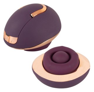 Belou Rotating Vulva Ma - wielofunkcyjny masażer z 2 silnikami, USB, czarny