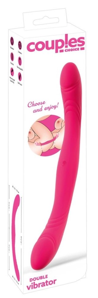 Coup!es Choice CC podwojny wibrator silikonowy z dwoma silnikami 31,2 cm