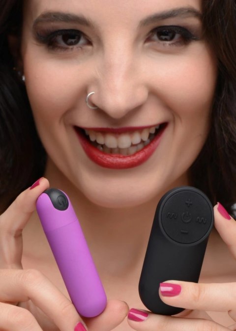 Bang! Mini wibrujący masażer punktowy Purple - kompaktowy, wodoodporny