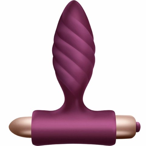 Climaximum Desire - Zestaw wibrujący skręcony + korek anatomiczny, silikon, wodoodporny