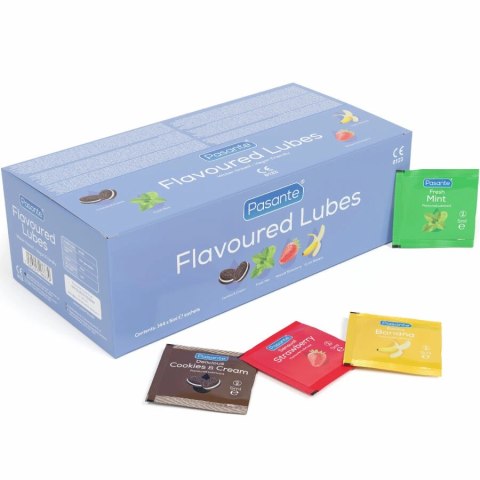 Pasante Mix Smakowe Saszetki Lubrykantu 144x5ml Formuła Wodna
