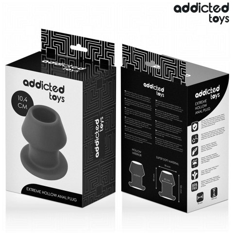 Addicted Toys Extreme Hollow Plug L silikonowy anatomiczny 10,4 cm