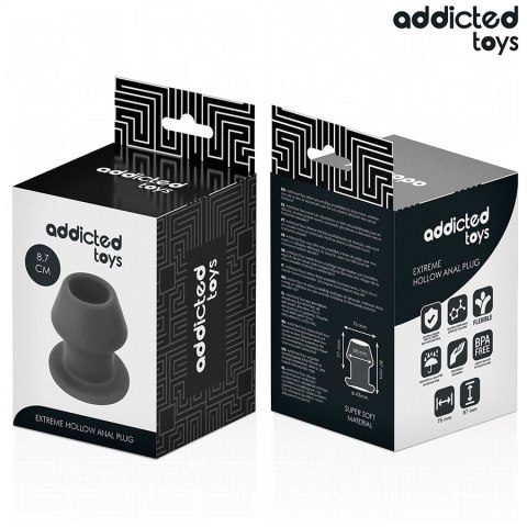 Addicted Toys Extreme Hollow Plug M silikonowy anatomiczny 8,7 cm