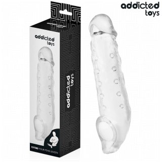 Addicted Toys Transparentna osłona intymna M 27 cm elastyczna