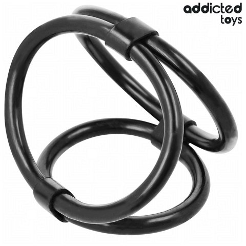 Addicted Toys Triple Ring - Elastyczny potrojny pierścień anatomiczny 3w1