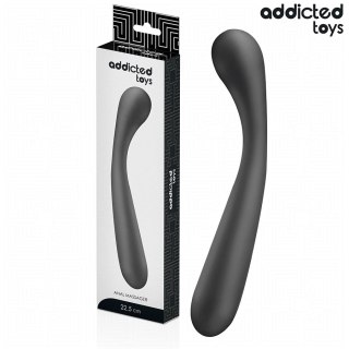 Addicted Toys masażer anatomiczny silikonowy 22,5 cm czarny