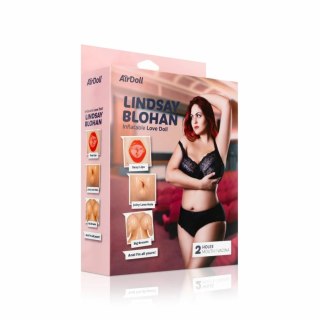 AirDoll Lindsay Blohan model pełnowymiarowy z akcentami kolorystycznymi