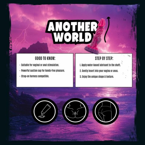 Mythical Mates Another World rożowo-fioletowy model z przyssawką