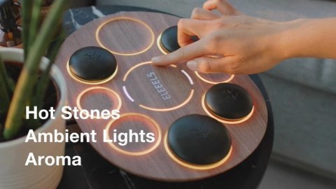 S1 Revival Hot Stone Spa Collection zestaw 8 kamieni bazaltowych