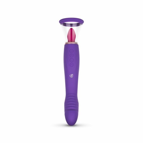 Easytoys Pleasure Pump G-Spot Vibrator Fioletowy 2 Nasadki USB