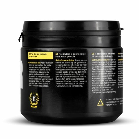 BUTTR Fisting Butter 500 ml - Profesjonalny kremowy żel intymny bezzapachowy