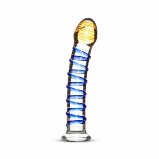 EasyToys Szklany Model Intymny No.1 z Niebieskimi Wypustkami 18 cm