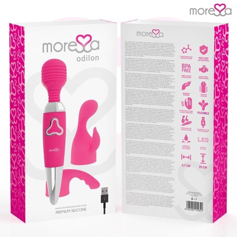 Moressa Odilon Premium - Masażer silikonowy USB, 7 trybow, 25 cm