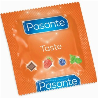Pasante Blueberry prezerwatywy smakowe 144 szt. jagodowy aromat