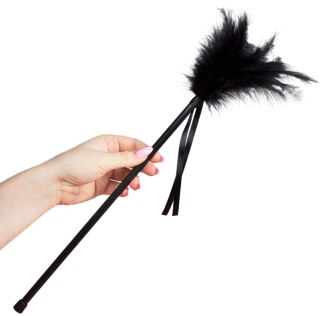 SecretPlay Czarny Wachlarz Pior Dekoracyjnych 40 cm