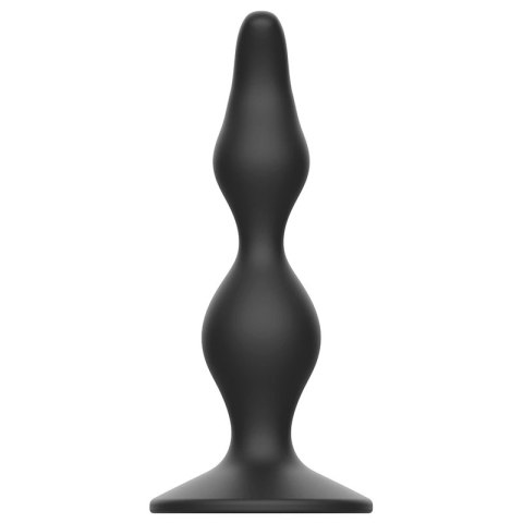 Addicted Toys Korek Analny 12 cm Czarny Silikonowy z Szeroką Podstawą