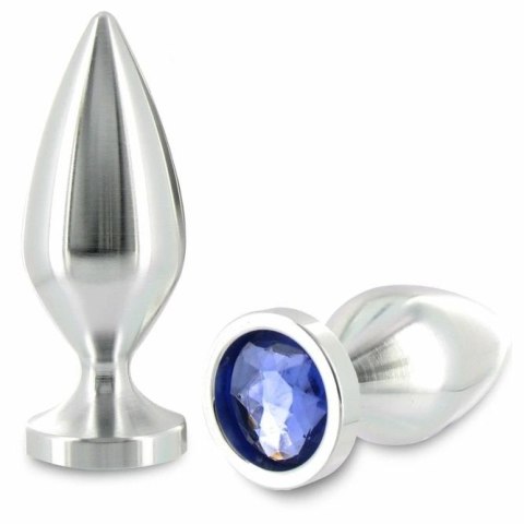 Metal Hard Korek aluminiowy średni z kryształem 8,9 cm srebrny
