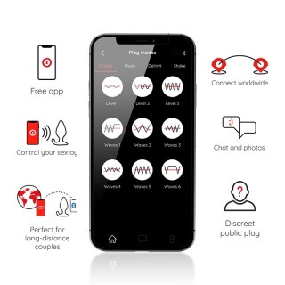 Oninder Rio Plug wibracyjny czarny - aplikacja sterująca, IPX7