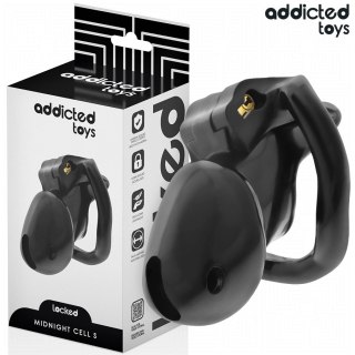 Addicted Toys Locked Midnight Cell S - system kontroli, 4 pierścienie, 4.8 cm