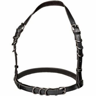 CalExotics Euphoria Halter - szelki intymne czarne, regulowane