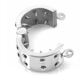 Metal Hard stalowy pierścień kontrolny 3,8 cm z kolcami
