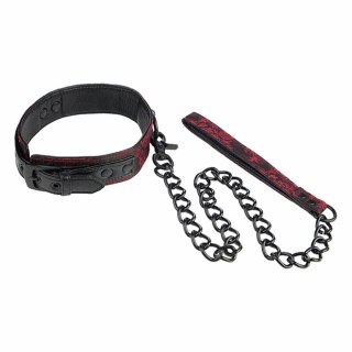 CalExotics Scandal Collar - regulowana obroża z czarnym paskiem, 81,25 cm