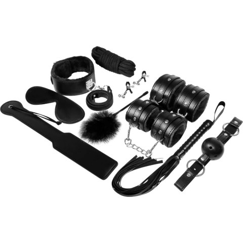 EXPERIENCE Zestaw akcesoriow Black Series 11 elementow, skora syntetyczna