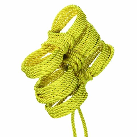 CalExotics Boundless Lina lina bawełniana 10 m żołta shibari