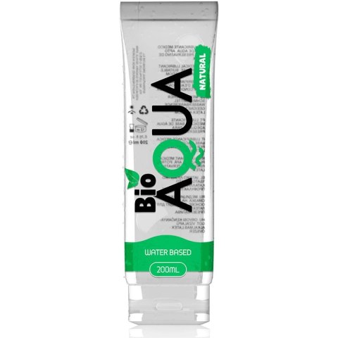 BIOAQUA Lubrykant na bazie wody 200 ml - naturalne składniki, bezbarwny