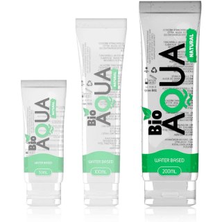 BIOAQUA Lubrykant na bazie wody 200 ml - naturalne składniki, bezbarwny