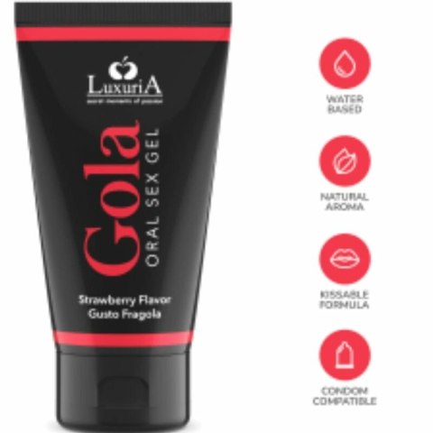Intimateline Luxuria - żel intymny o smaku truskawkowym 50 ml