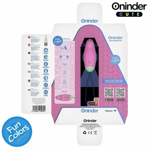 ONINDER CUTE Jajko Wibrujące 360° App IPX7 Silikonowe Kolorowe USB
