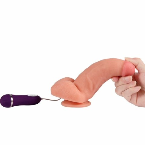 SHEQU Red Eagle - wibrująca maszyna intymna z pilotem 17 cm, silikon