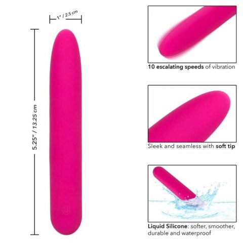 CalExotics Bliss Vibe silikonowy model wibrujący rożowy USB