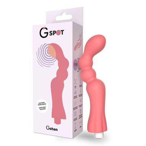 G-SPOT Gohan masażer intymny ładowalny jasnoczerwony silikon 200mm