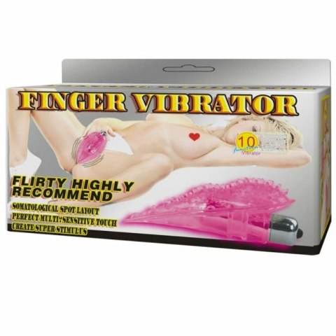 Baile Finger Massager model z 10 trybami wibracji, rożowy