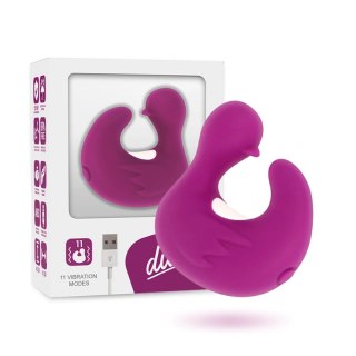 Coverme DuckyMania silikonowy naparstek stymulujący, akumulatorowy, fioletowy