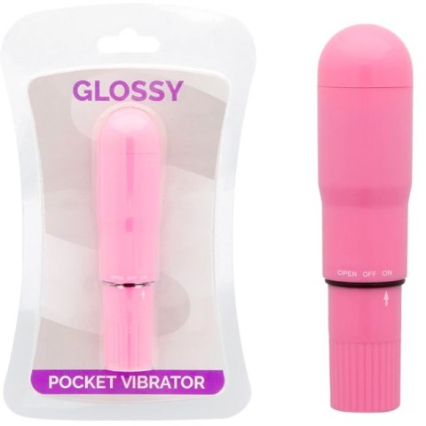 Glossy Brilliant model Deep Rose - kompaktowy wibrator wodoodporny ABS