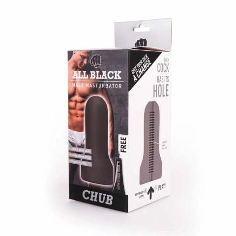All Black Model Pierścieniowy AB22 Intymny System 17 cm Czarny