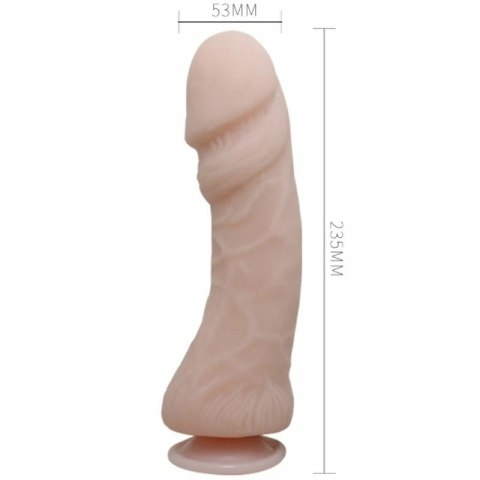 Baile Duży model anatomiczny z pilotem, wibracje, 23,5cm, kolor cielisty