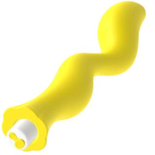 G-SPOT Gavyn Żołty - masażer do stymulacji punktu G, silikonowy, ładowalny