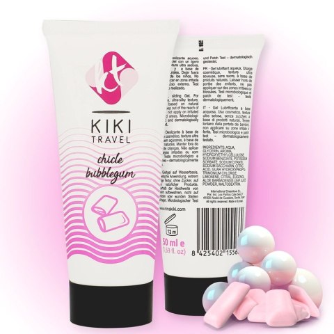 Kiki Travel Lubrykant Wodny 50ml Guma Balonowa Truskawkowa Vegan