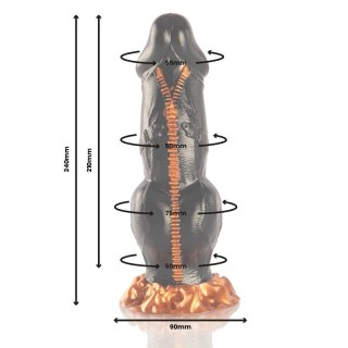 EPIC Deimos Model Silikonowy - Anatomiczny Kształt, Kolor Mitologiczny, 24 cm