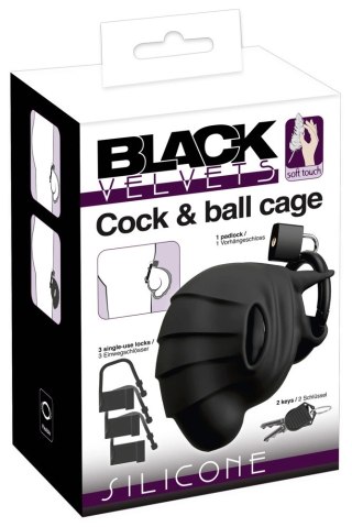 Black Velvets silikonowa klatka anatomiczna na strefy intymne 10 cm