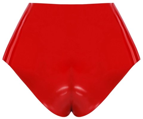 LateX Czerwone Majtki Lateksowe z Elementem Zewnętrznym 15cm L