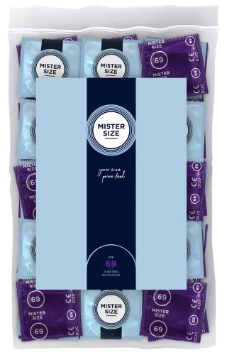 Mister Size prezerwatywy 69 mm naturalny lateks 100 sztuk duży rozmiar