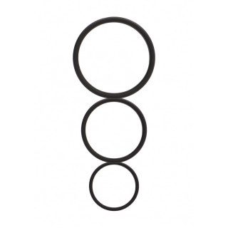 Shots Toys Flat Ring zestaw 3 płaskich pierścieni anatomicznych