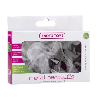 Shots Toys Metalowe Kajdanki z Mechanizmem Szybkiego Zwalniania